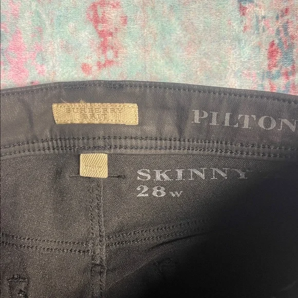 Burberry Brit Black pleather skinny stretch Pants - Picture 2 of 13